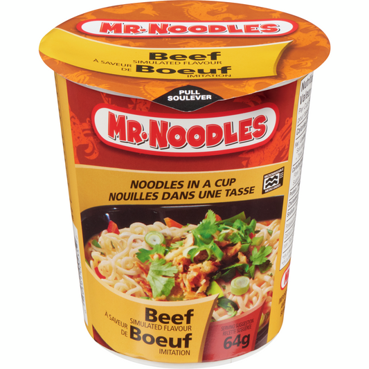 Noodles - Mr. Noodle Cups (Beef)