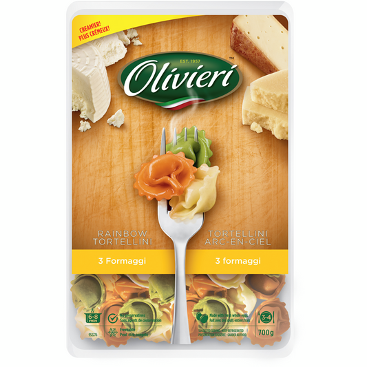 Pasta - Olivieri Rainbow Tortellini (Three Cheese)