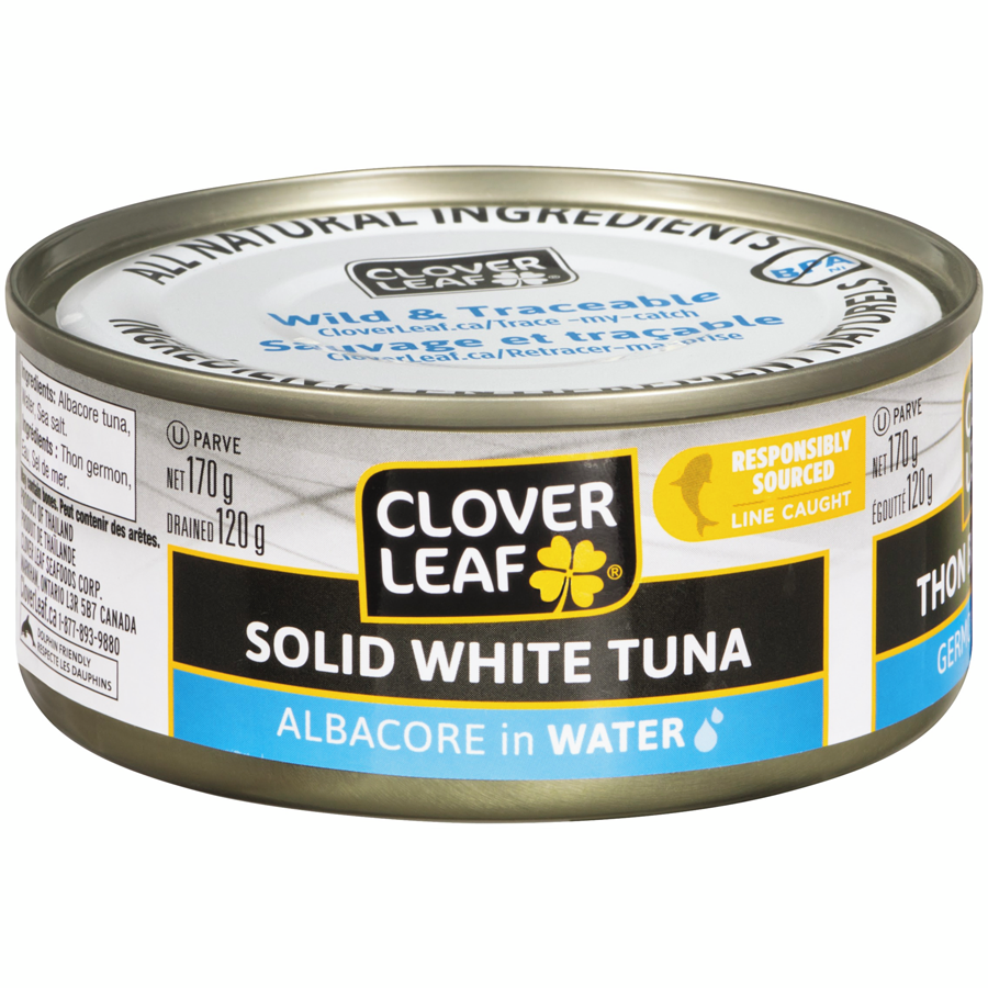 Tuna Albacore - Clover Leaf (Solid White in Water)