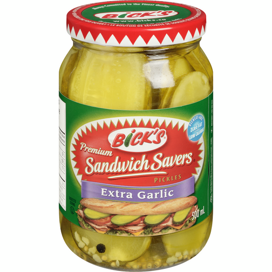 Bick's Sandwich Savers (Extra Garlic) Sliced Pickles
