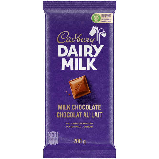 Chocolate Bars - Cadbury Milk Chocolate (200 grams)