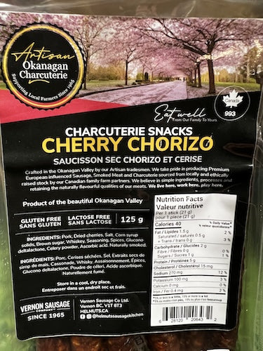 Charcuterie Snacks  - Dry Cherry Chorizo
