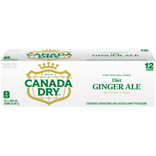 Diet Canada Dry Ginger Ale (12 Cans)