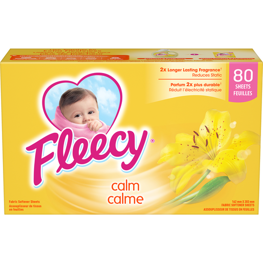 Fleecy - Fabric Softener Dryer Sheets (80 Count)