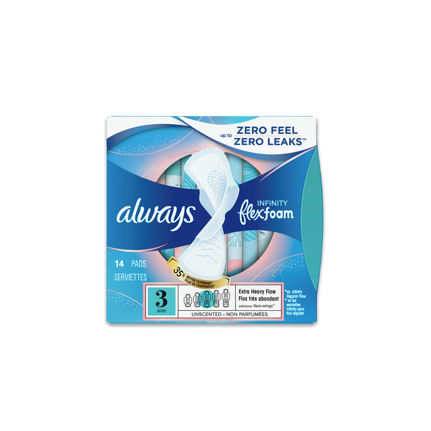 ALWAYS - Size 3 Extra Heavy Flow Pads (14 Count)