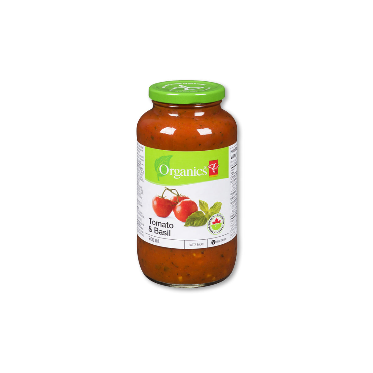 PC Organic (Tomato and Basil) Pasta Sauce VacationFoods
